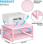 Marbrasse Metal Printer Stand for Desk - Image 5
