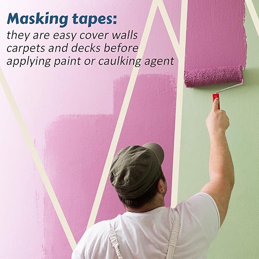 Fainne Masking Tape Bulk General Purpose Masking Painting Tape 55 Yards - Image 4