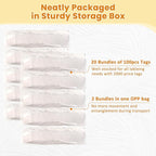 2000 PCS White Price Tags, 1.75 x 1.1 Inches, Goefun Gift Tags - Image 5