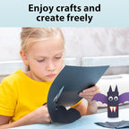 OcePor 100 Sheets Black Cardstock 12” x 12”, 92lb/250gsm Black Card Stock - Image 6