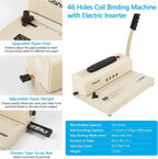 tianse binding machine - electric coil inserter for, close-up detail