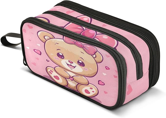 BOENLE Cute Bear Pencil Case Box Boys Girls Large Pencil Pouch by BOENLE-WELCOMEYOURCOMING