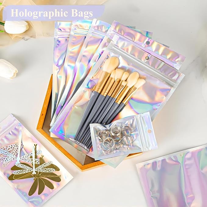 6x9 inch Holographic Bags with Party Favor Mylar Bags Coffee Storage - Image 7