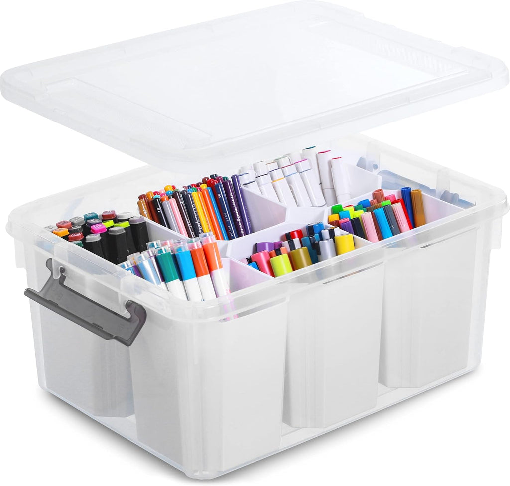 citylife 17qt craft organizers and storage bins with, main product view