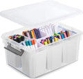 citylife 17qt craft organizers and storage bins with, main product view