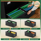 letaya 3 drawer file cabinets with lock,metal lateral showing dimensions