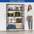 ALANNG 40" W Foldable 5-Tier Storage Shelves - Image 2