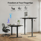 Agilestic Electric Standing L-Shaped 59 Inches Height Adjustable Desk, Sit and - Image 6