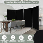 Room Divider 6FT 4 Panel Privacy Screen, Portable Room Partitions and Dividers - Image 3