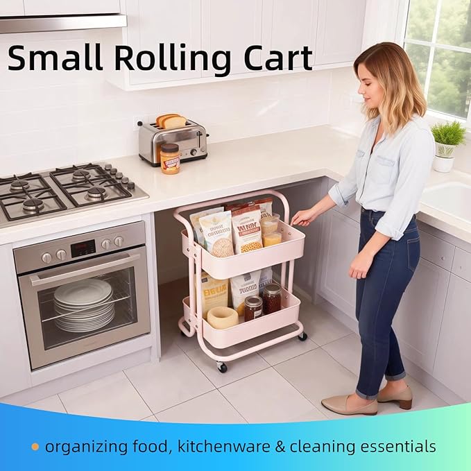 Ufriandz 2 Tier Short Rolling Cart - Image 8
