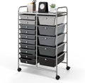 GLACER 15 Drawers Rolling Cart, Storage Cart
