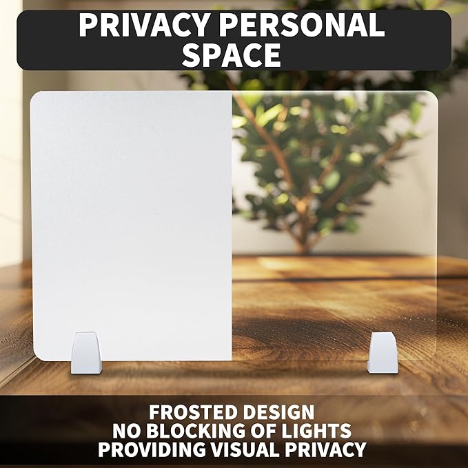 Nisorpa Desk Divider Privacy Panels Acrylic Partitions - Image 9