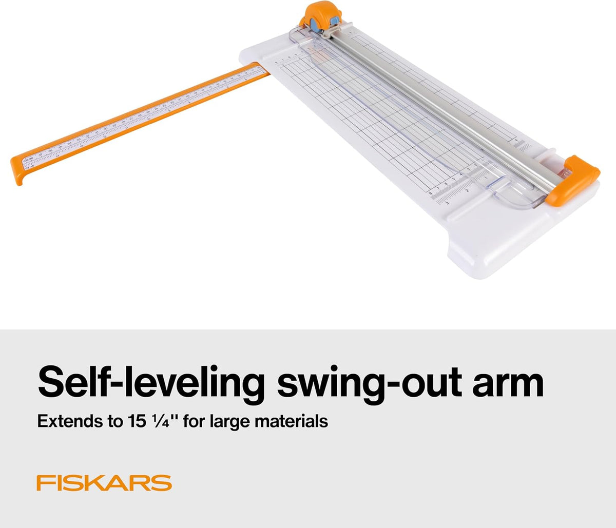 Fiskars Rotary Paper Cutter, Compact & Portable, 12" Cut Length