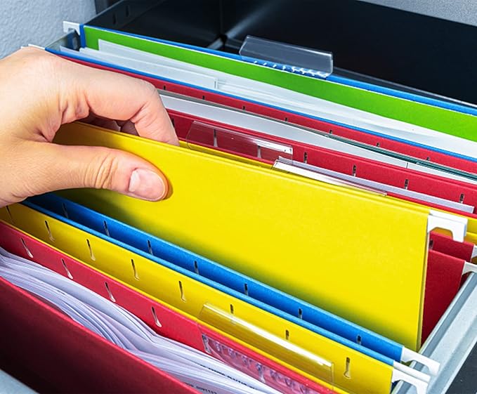 HERKKA Extra Capacity Hanging File Folders, 30 Pack Reinforced Letter Size - Image 7