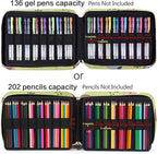 qianshan Pencil Case Holder Slot - Holds 202 Colored Pencils or 136 Gel Pens - Image 5