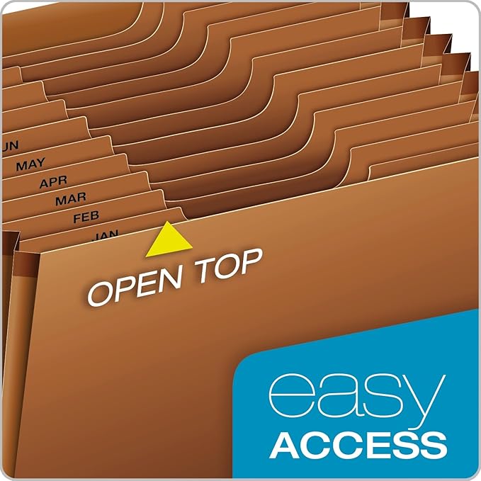 Globe-Weis PFXR217MHD /Pendaflex Heavy-Duty Expanding File, Open Top, 12 Pockets - Image 6