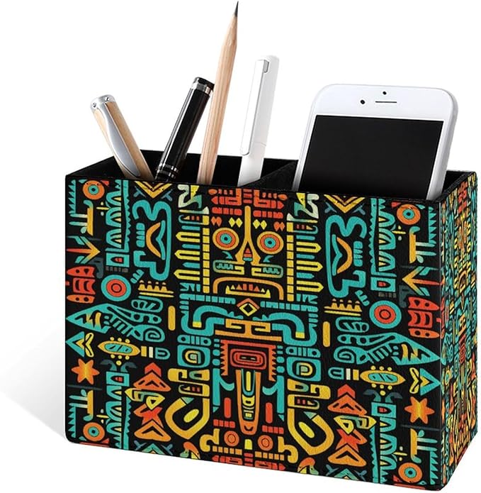 Famame Aztec Colorful Pattern Pencil Holder - Image 2