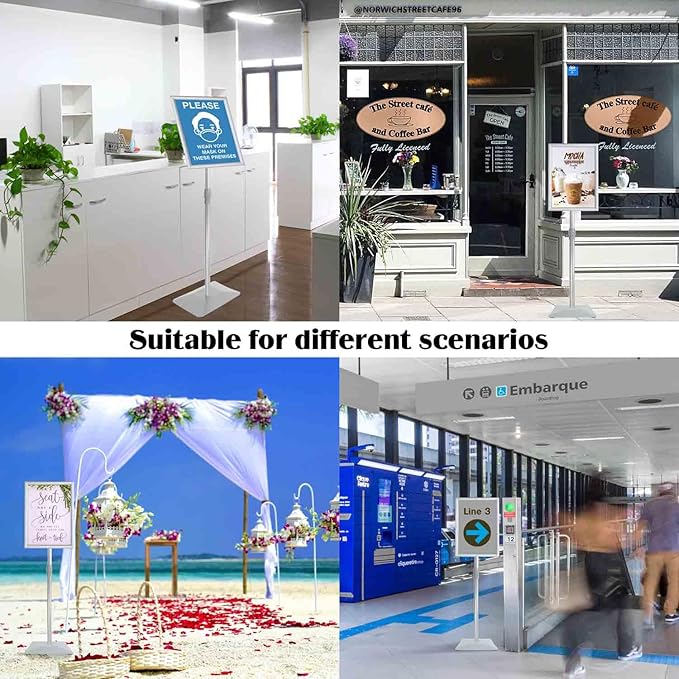 Golemas Adjustable Sign Stand for Display, - Image 9