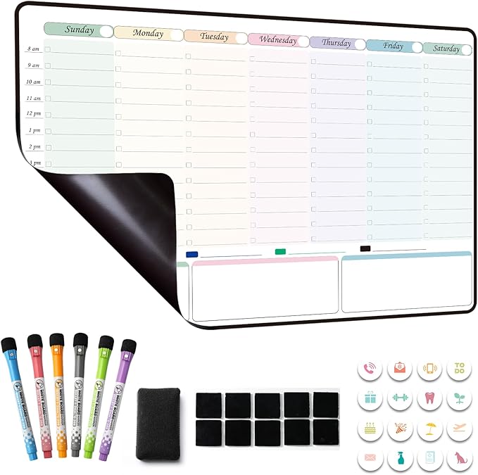 Magnetic Dry Erase Weekly Planner by Unknown