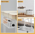 4 Pack Under Desk Cable Management Box White, Cinati 53.6" Wire Organizers No - Image 6