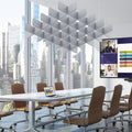 acoustic ceiling panels sound absorbing panels, square gray, main product view