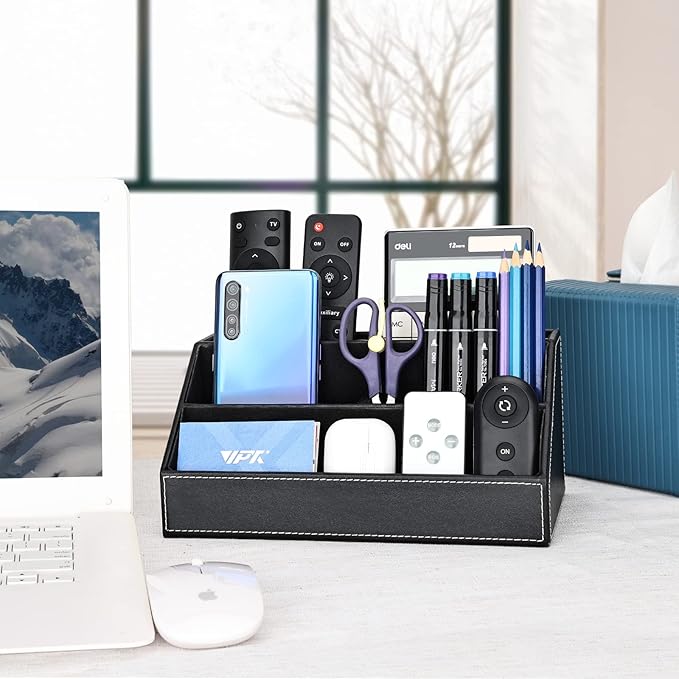 KINGFOM Pu Leather Desk Organizer - Image 5