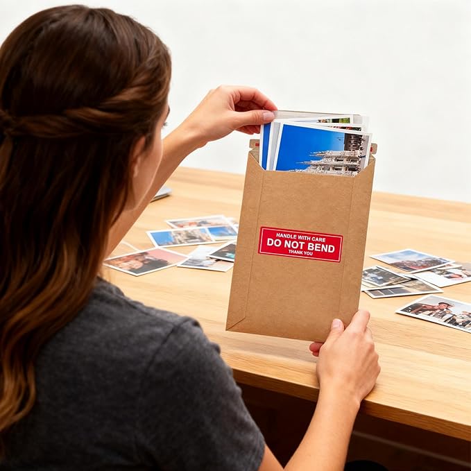 Neehows 100 Pack 5x6.9" Rigid Mailers Cardboard Envelopes, 400GSM Kraft Photo - Image 7