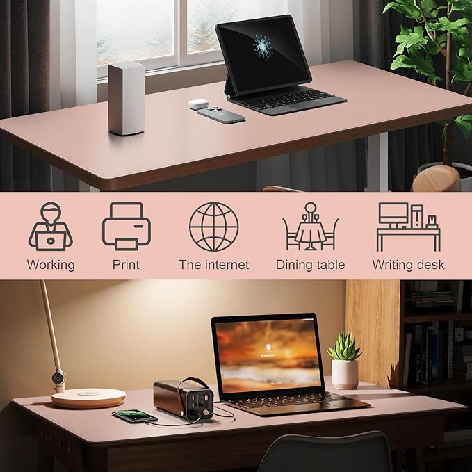 DAWNTREES Desk Mat Protector, PU Leather Desk Pad, Non Slip, Large Mouse Pad - Image 3