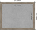 Amanti Art Silver Framed Magnetic Board 18x22 Small Vision Board - Image 3