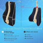 Niceeday Lumbar Support Pillow for Office Chair Car Back Support Pillow - Image 6