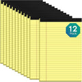 Roneky Yellow Legal Pads 5x8 Notepads, 12 Pack Small Note Pads 5x8 College by NotePads