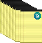 Roneky Yellow Legal Pads 5x8 Notepads, 12 Pack Small Note Pads 5x8 College by NotePads