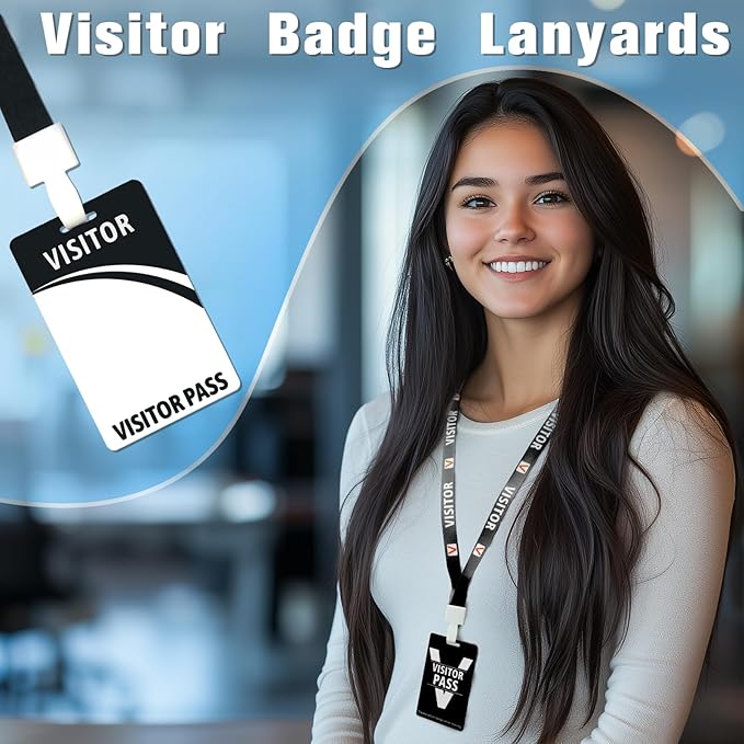 Visitor Badge Lanyards Volunteer Badge Holder - Image 2