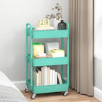 Sywhitta 3-Tier Plastic Rolling Utility Cart - Image 3