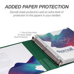 Samsill 1 Inch 3 Ring Binder, Made in USA, Economy Round Ring, 200 Sheet - Image 7