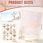 TaoBary 160 Pcs Stationery Paper Set 50 Double Sided Stationery Papers - Image 2