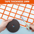 AmazingSpark Magnetic Tape Roll Thin Strips, 1/4 Inch x 33 Feet Magnetic Board - Image 5