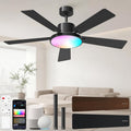 cinoton 52" smart ceiling fans with lights and, main product view