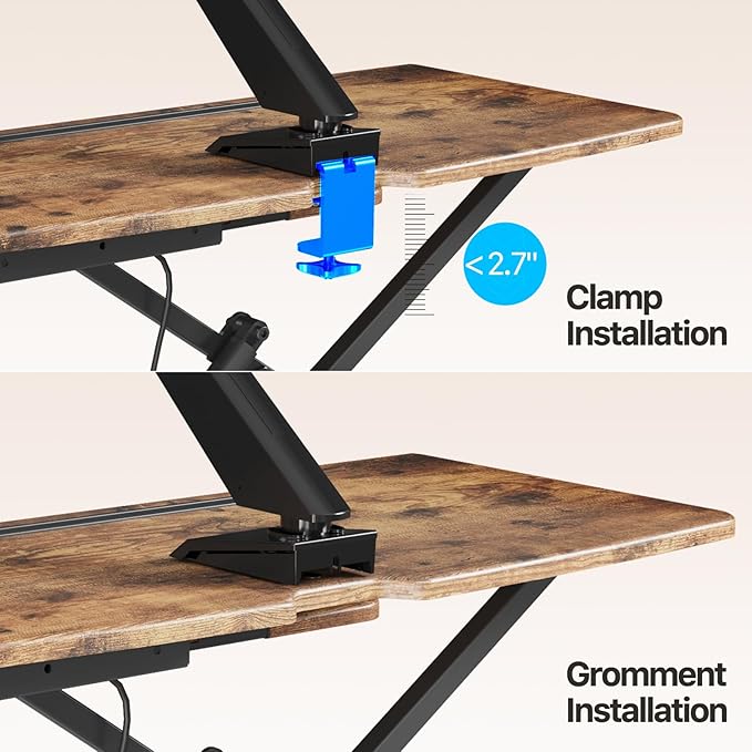 JYLH JOYSEEKER Standing Desk Converter 32 inch, Height Adjustable Sit Stand - Image 7