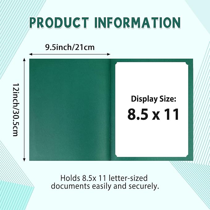 gisgfim 15Pcs Certificate Holders Diploma Covers Single Sided Gold Foil Border - Image 2
