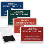 MotiMind 4 Pcs Archival Pigment Waterproof Ink Pad by MotiMind