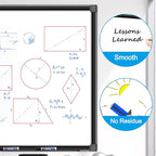 H-Qprobd 48"x24" Magnetic White Board Dry Erase Wall Mount Whiteboard - Image 3