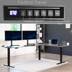 VIVO Electric Corner 84 x 63 inch L-Shaped Standing Desk, Memory Height - Image 5