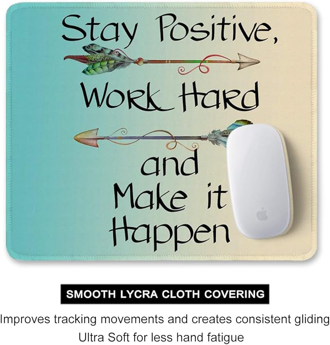 Auhoahsil Mouse Pad, 12 x 10 in Thick Rubber Premium-Textured Non-Slip Stitched - Image 4