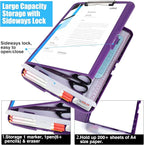 Purple Clipboard with Storage, TFDLCG zm Clip Boards with Storage Compartments - Image 3