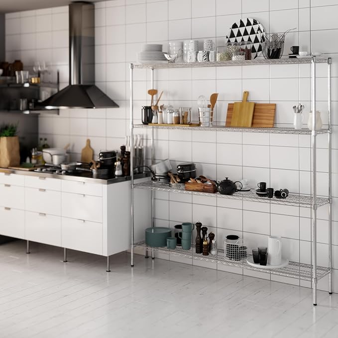 Regal Altair 14" Deep x 72" Wide x 74" Height Wire Shelving Kit | 4-Tier | NSF - Image 6