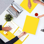 Two Pocket Folders, PANDRI 50 Pack 2 Pocket Folders, Letter Size Paper File - Image 7