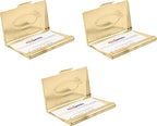 Stephanie Imports Set of 3 Slim & Minimalist Metal Business Card Holder Unisex - Image 3