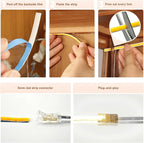 CUBITOR Under Cabinet COB Led Light Strip kit, 16.4ft/5m Cuttable 3000K - Image 4