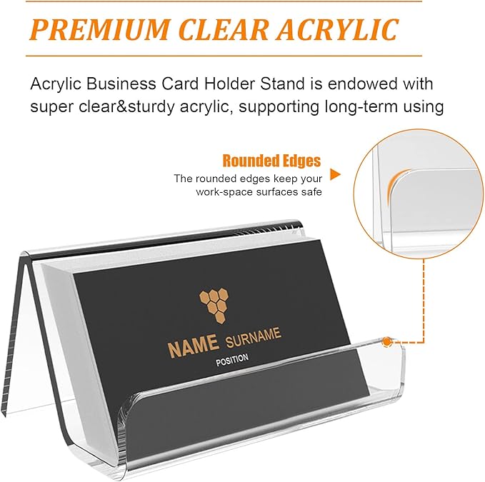 EMOMAS Acrylic Business Card Holder - Image 3
